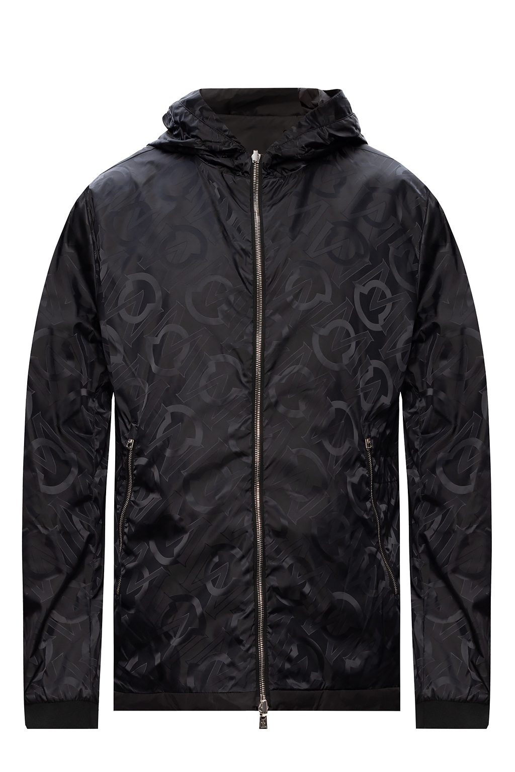 Black 'Cordier' reversible jacket with logo Moncler - Vitkac Italy